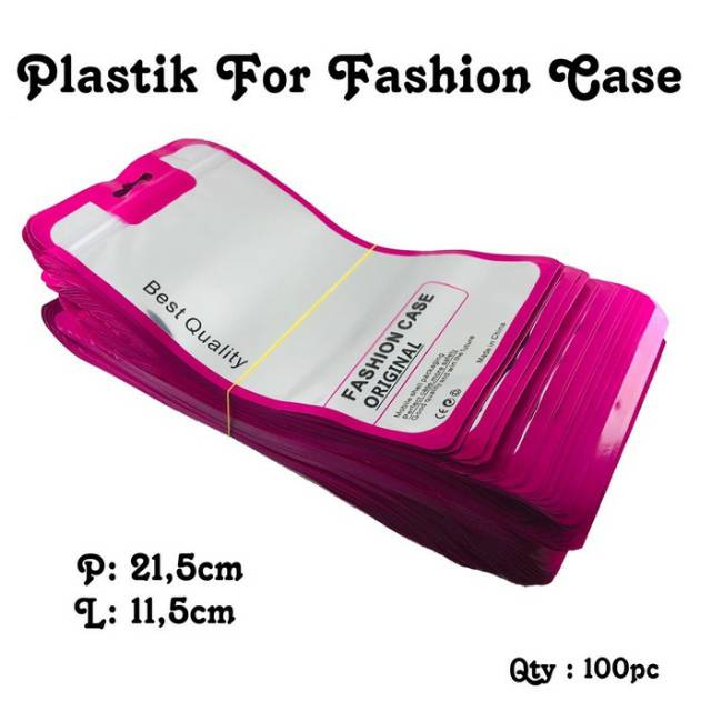 [ 1 PCS ] Ukuran Besar Plastik Packing Case HP Fashion Case Custom Plastik Klip Packing casing Hp