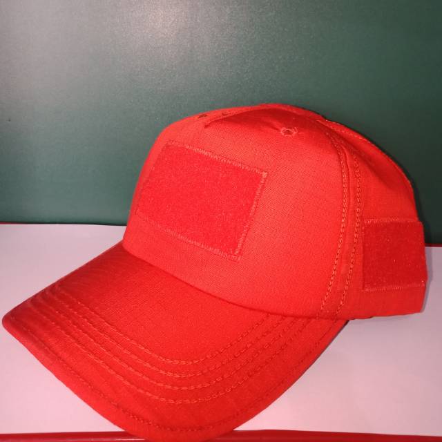 Topi Perekat/Tactical Merah, Biru/Pemadam Kebakaran/Tagana//Sipil Risptop