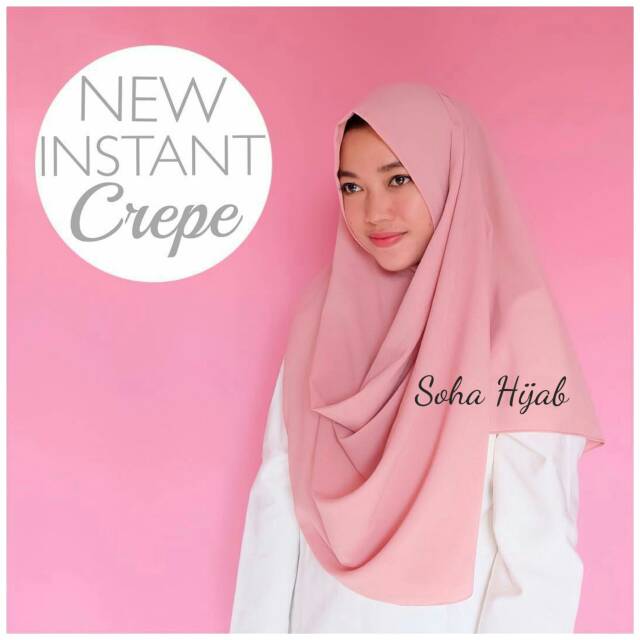 PREMIUM INSTANT CREPE Pashmina Instant Diamond Hijab 