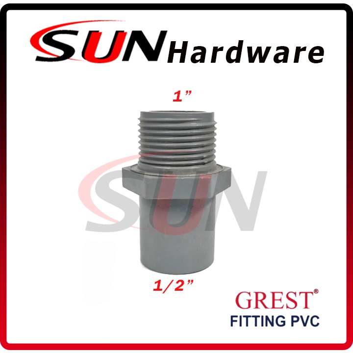 Sok Drat Luar 1 x 1/2 Inch Grest Sambungan Fitting Pipa Sdl Socket