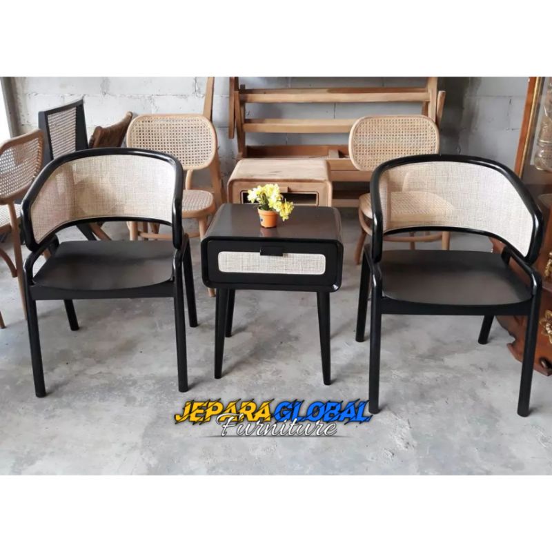 Jual Kursi Teras Jati Rotan New Model Kursi Teras Minimaliskursi Tamubedside Rotan 4811