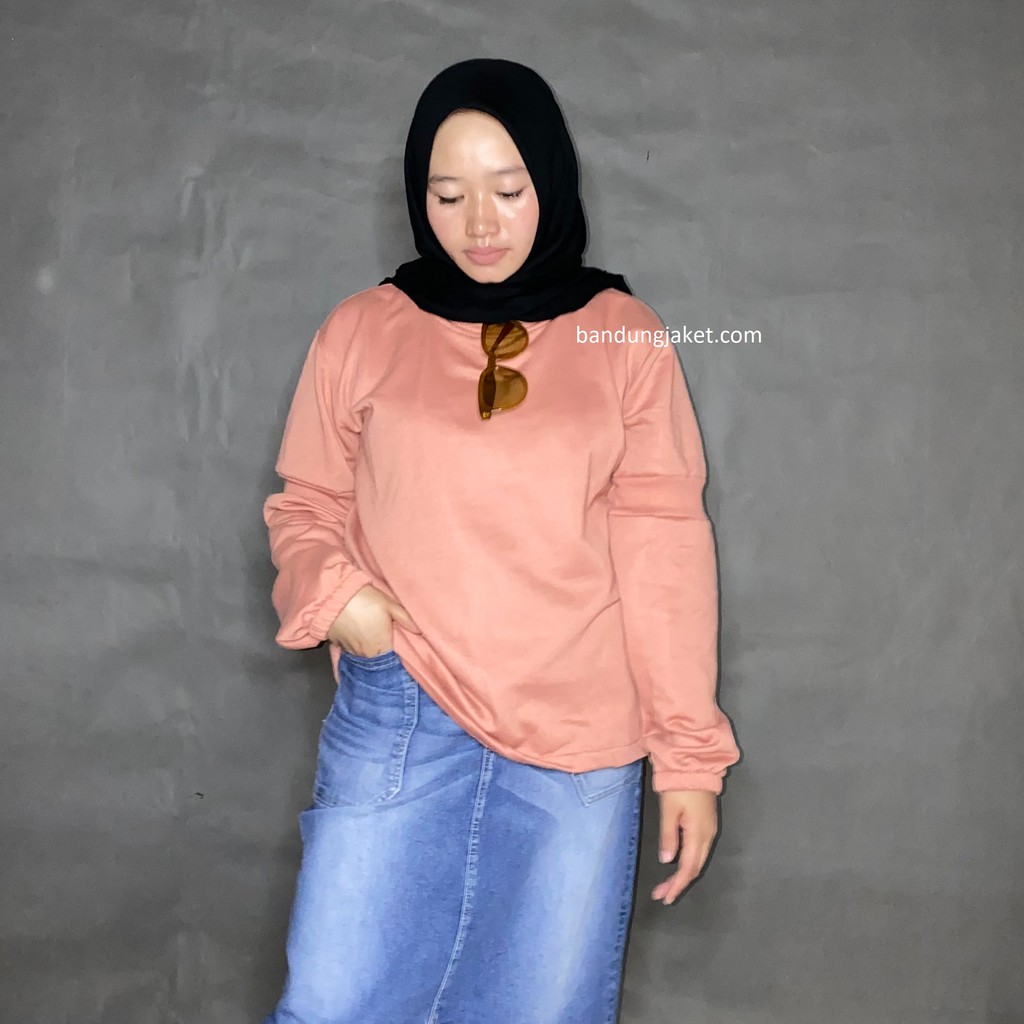 BASIC WRINKLE Rib SWEATER II Sweater Kerut Rib Wanita Zarra Terbaru