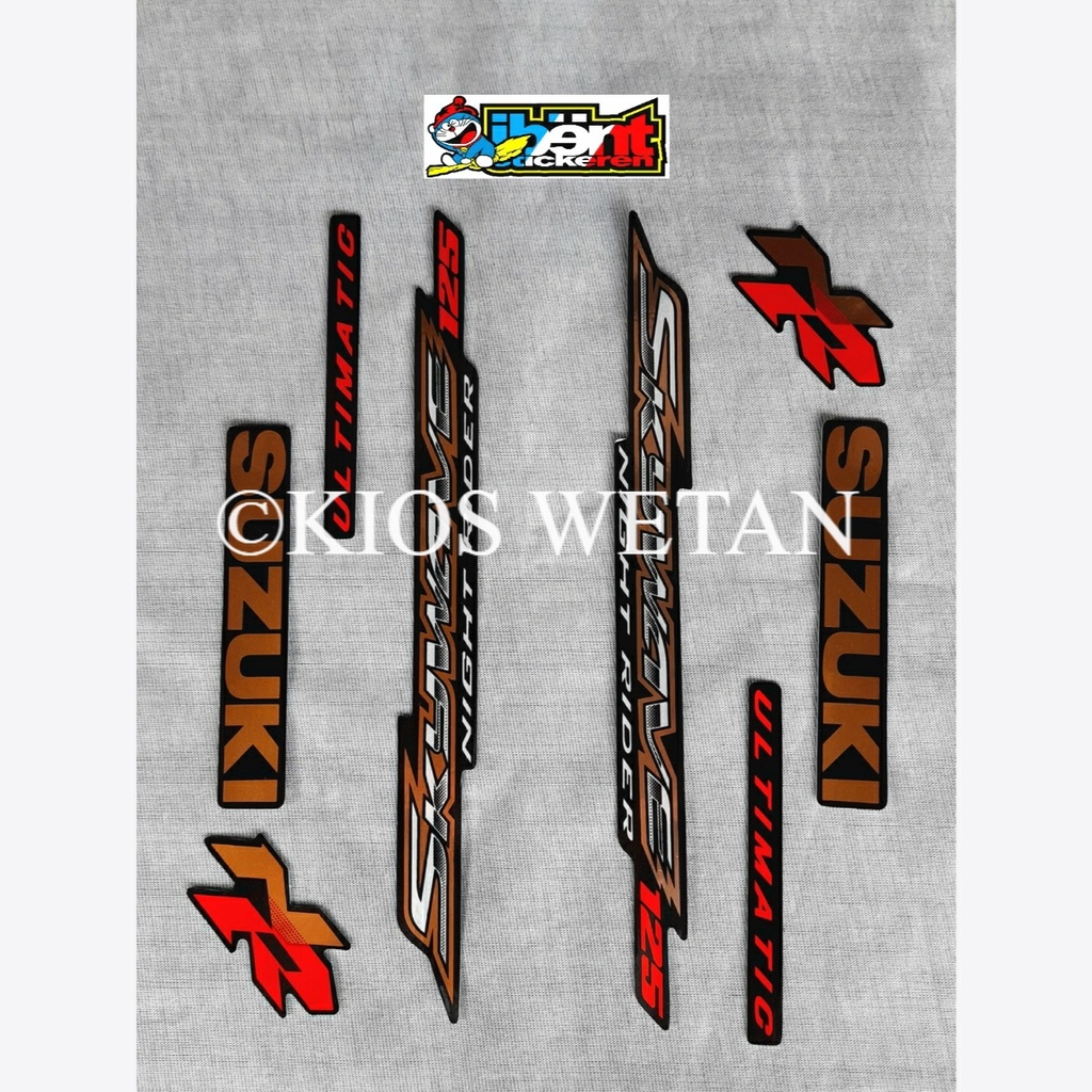 STRIPING SUZUKI SKYWAVE NR HITAM STIKER LIS NIGHT RIDER