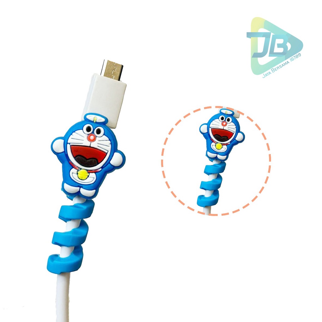 cable saver twist cable protector spiral pelindung ujung kabel karakter android iphone JB5577