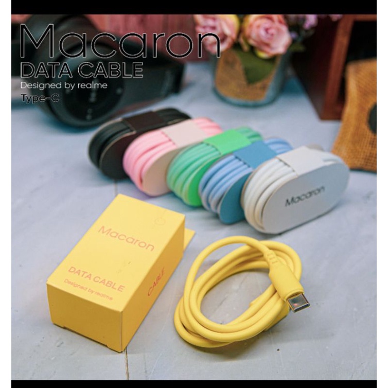 Kabel Data Macaron Packing Suport Fast Charging Micro USB, Type - C &amp; Iph One