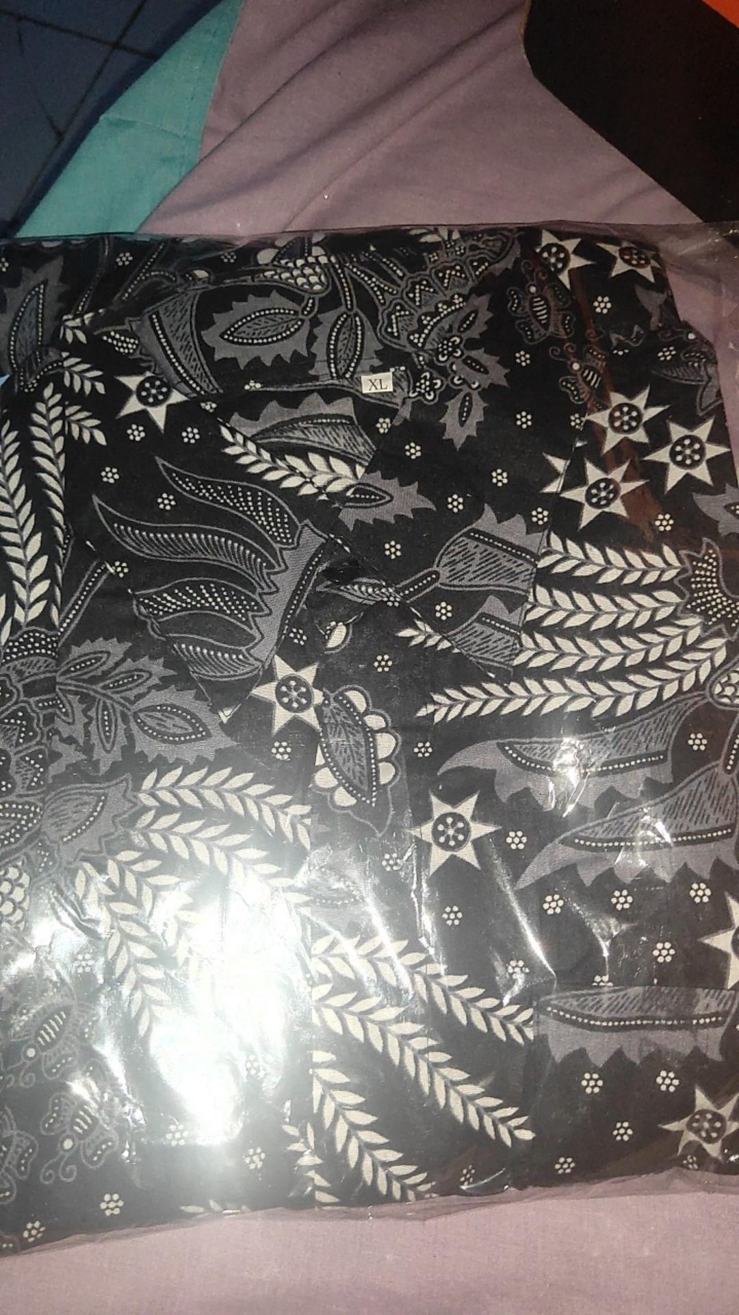 Baju Kemeja Batik Cowok Pria Lengan Panjang Seragam Jumbo Terbaru 2021
