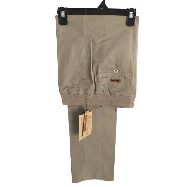 Celana chino panjang pria xaniago pinggang karet kolor rip combad celana kerja kantor big size jumbo