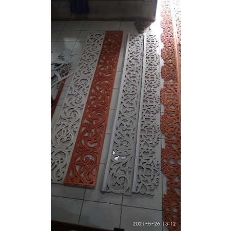 ukiran pelaminan karet murah / lisplang/ hiasan pilar/ hiasan dinding