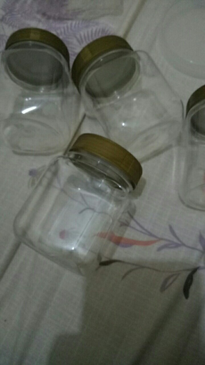 Toples Kotak Plastik 200ml - Jar Bumbu