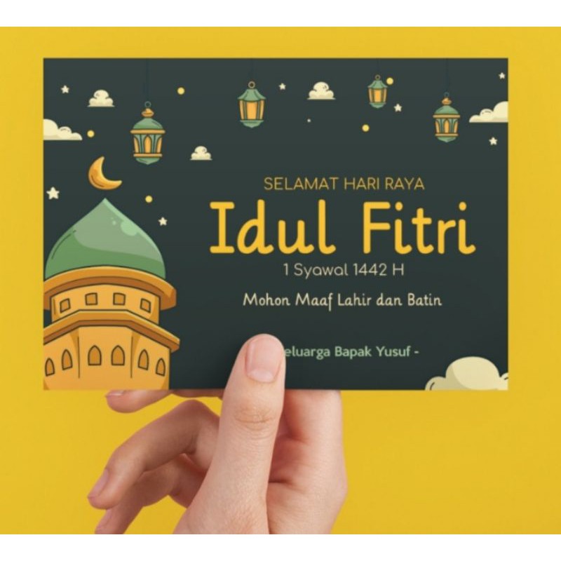 

Kartu Ucapan Lebaran atau Idul Fitri (40 lembar)