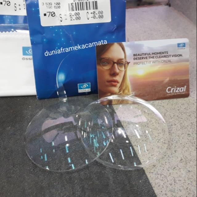 Lensa Kacamata Minus Plus Essilor Crizal Elize lensa essilor crizal lensa minus