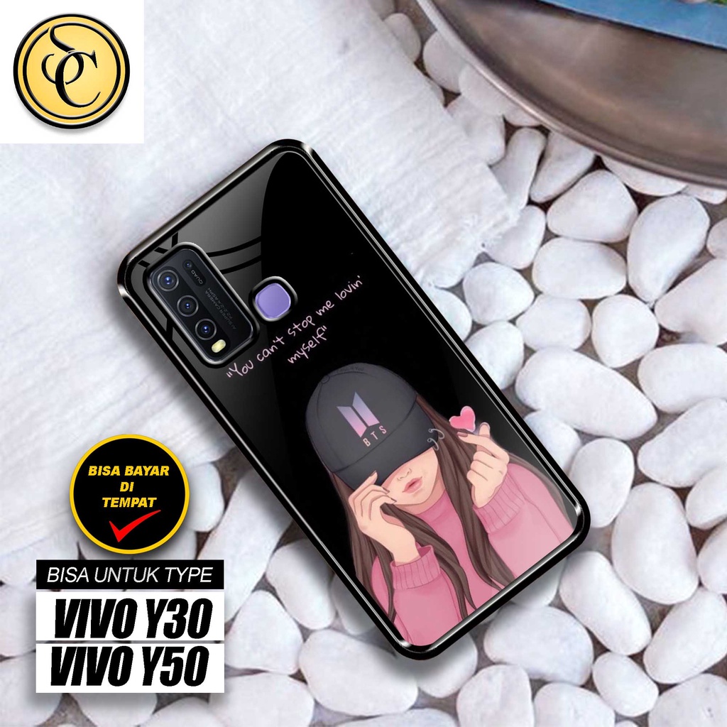 Sukses Case Glossy VIVO Y30 Y30i Y50 - Hardcase 2D Glossy VIVO Y30 Y30i Y50 - Silikon Hp Vivo- Silic