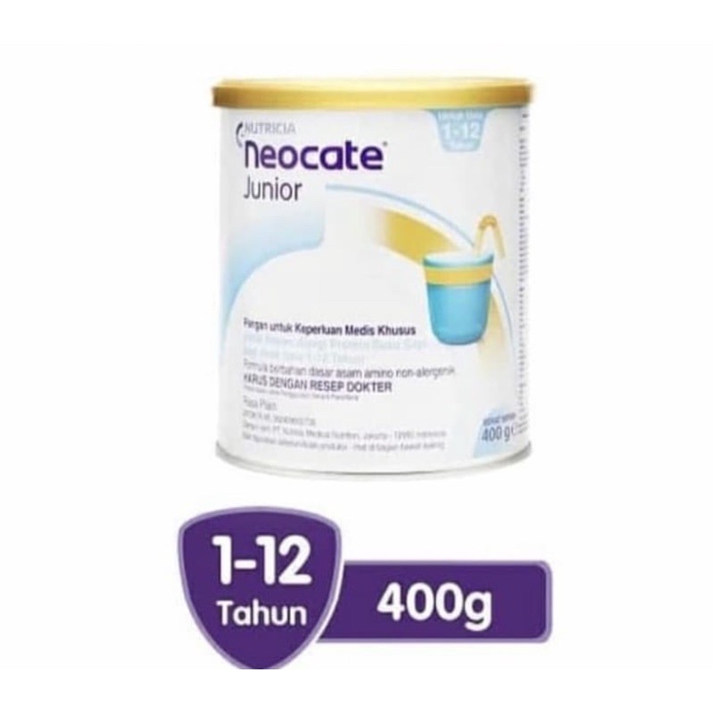 Neocate junior 400 gram ( susu medis khusus anak alergi susu sapi )