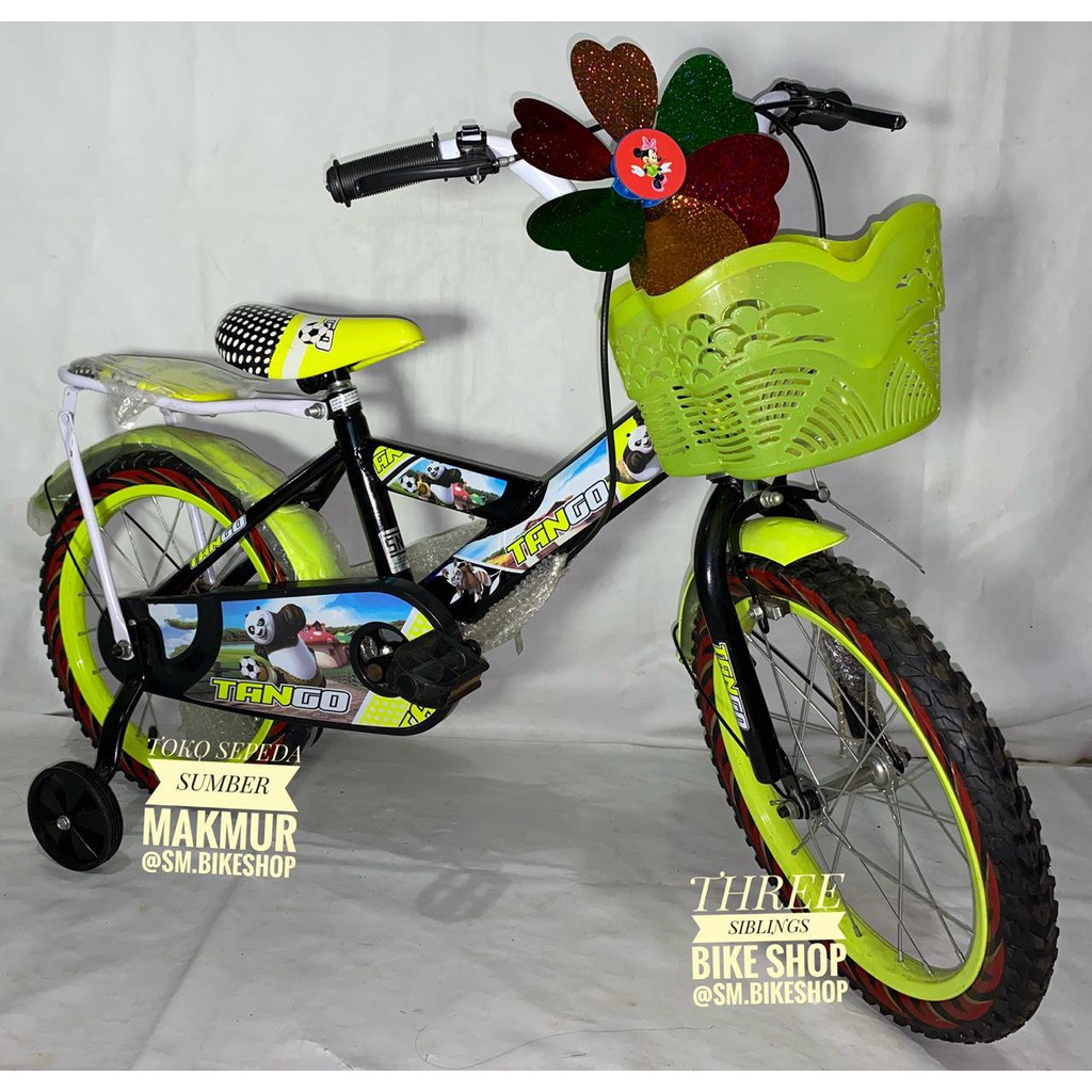 SEPEDA ANAK MINI TANGO 16 INCH WARNA KUNING