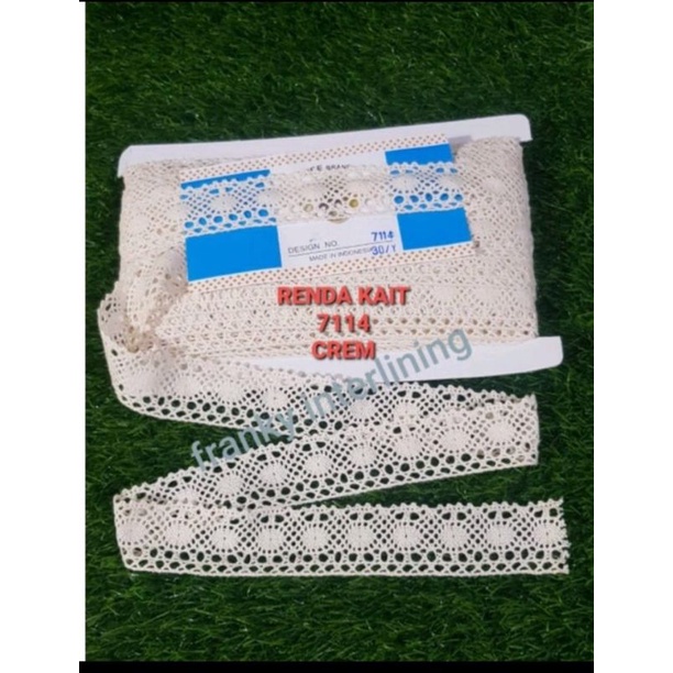 RENDA KAIT 7114 LEBAR 3CM HARGA PER PACK ISI 30 YARD