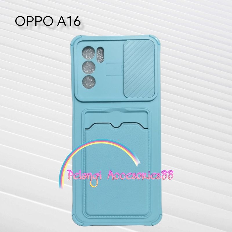 CASE OPPO A16 CASE SOFTCASE SLEDING WARNA WARNI