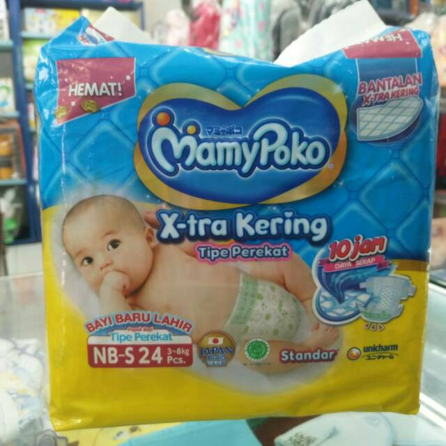 harga diapers mamy poko newborn