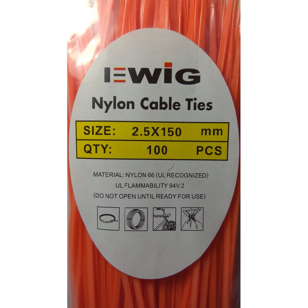 [DEV-9115] KABEL TIES WARNA 2.5MMX15CM ORANGE