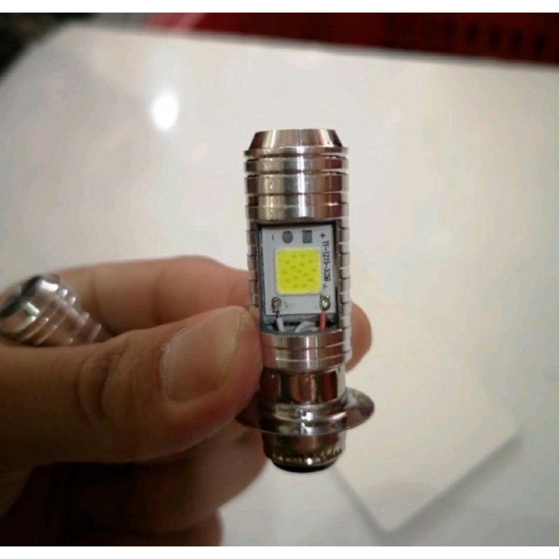 AC DC Lampu LED Utama Depan 2Led Motor Bebek dan Matic Soket H6 Led 2 Sisi  PnP - Putih-1