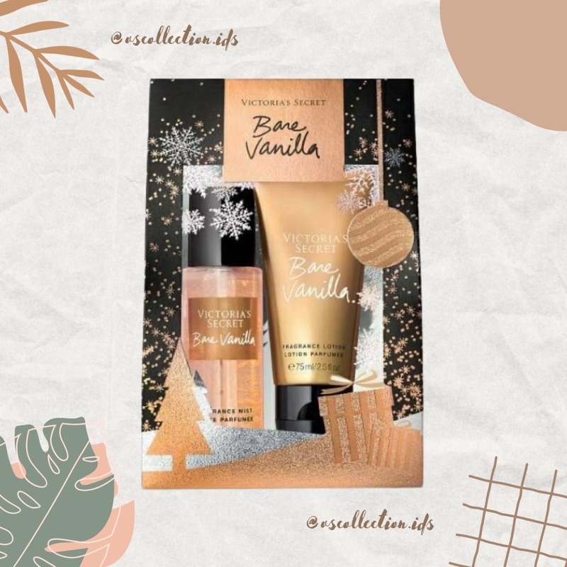 VS Victoria Secret GIFT SET TRAVEL Fragrance Mist 75ml & Lotion 75 ml