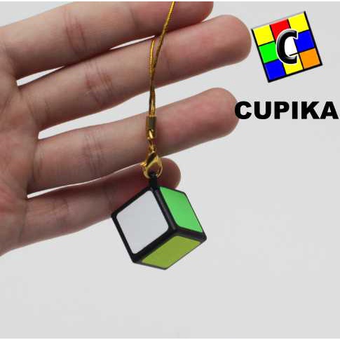 Rubik Z-Cube 1x1x1 Black Base 1x1 Gantungan kunci tali terjangkau