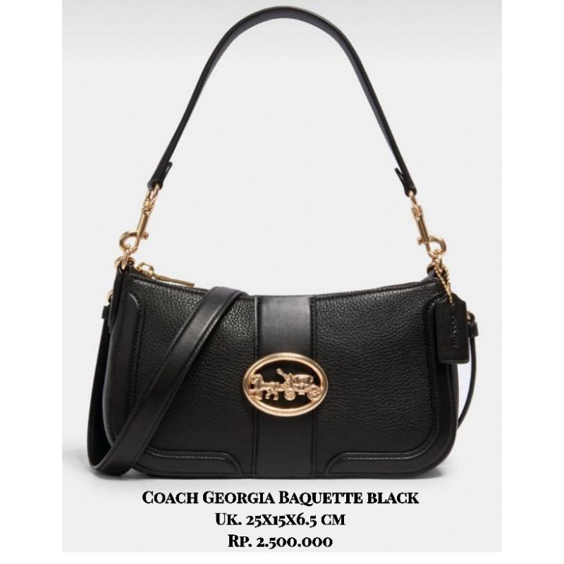Coach Georgia Baquette black