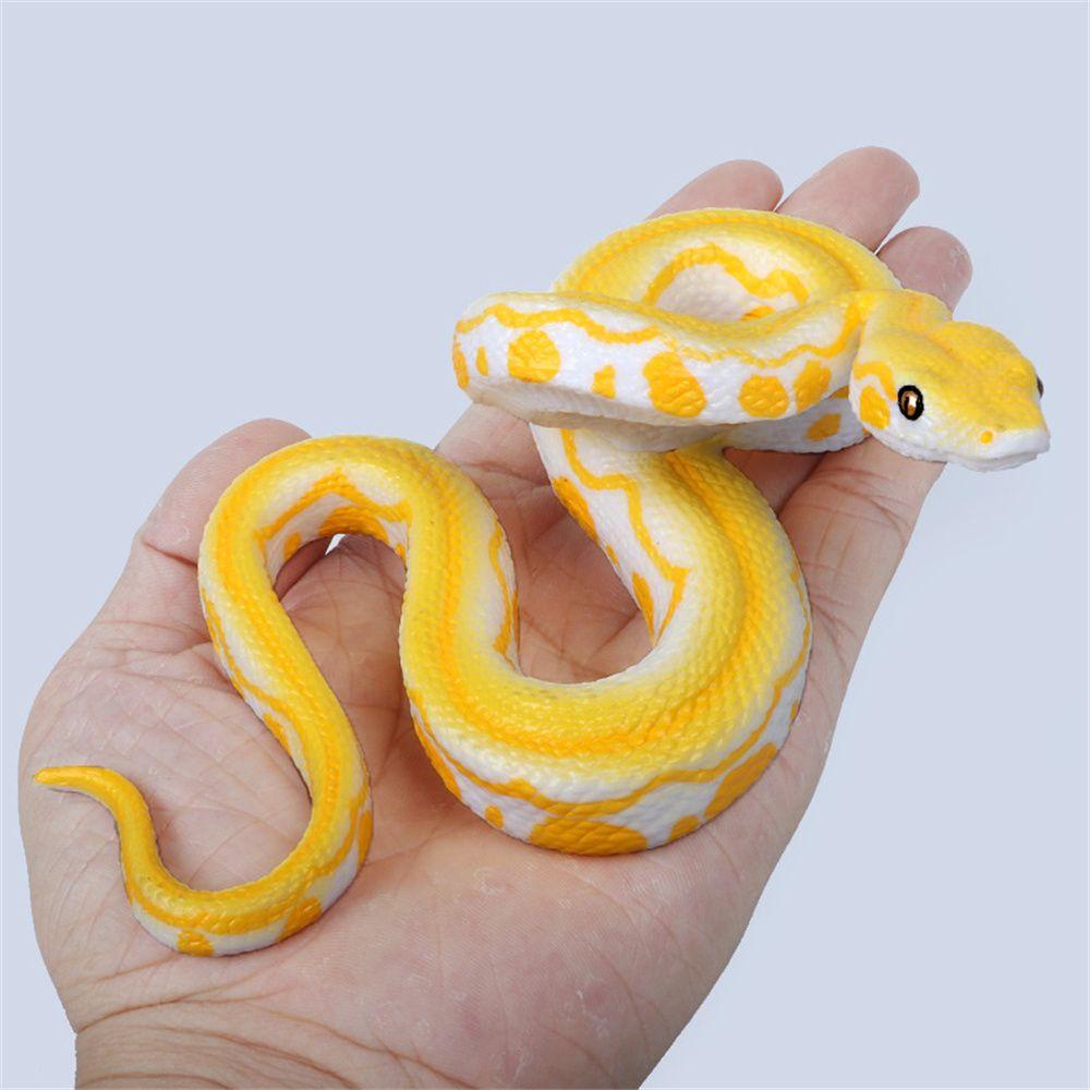 Mainan Ular Agustina Mainan Anak Koleksi Hadiah Model Python Liar Ular Realistis Ukuran Besar Mainan Model Python