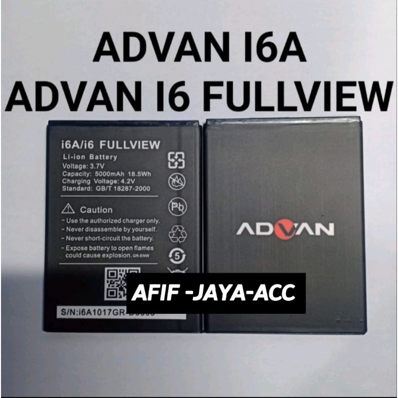 BATERAI HP ADVAN MODEL5501: I6A i6 full view original