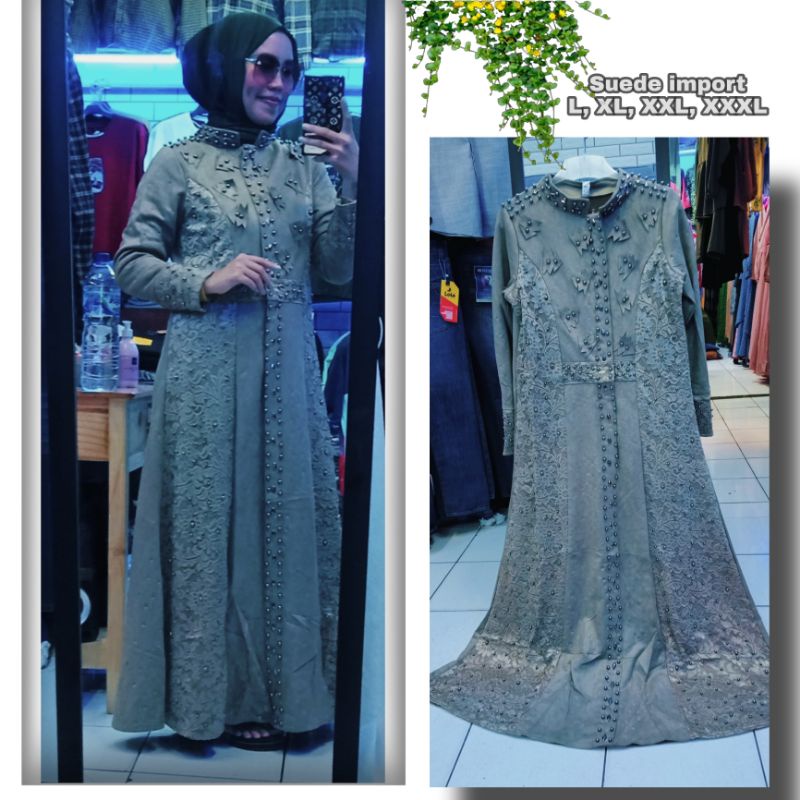 gamis suede import