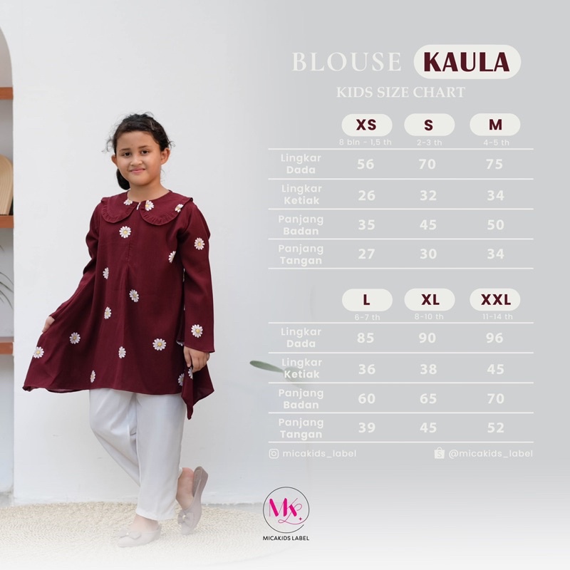 BAJU COUPLE BLOUSE IBU DAN ANAK BAJU ATASAN COUPLE IBU DAN ANAK KAULA