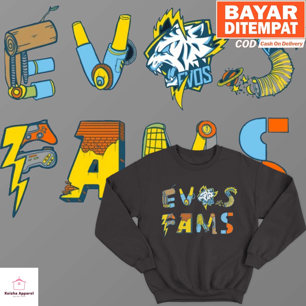 JAKET SWEATER EVOS FAMS SWEATER EVOS ESPORT