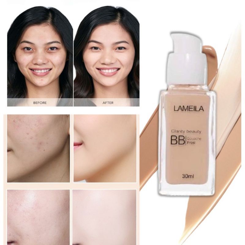 Lameila BB Cream Perfect Repair Clarity Beauty / BB Cream Menyamarkan Noda Hitam &amp; Pori-Pori / BB Cream Ringan &amp; Melembabkan Kulit / BB Cream Make Up / Lameila Clarity Beauty BB Cream / Lameila LM 3019