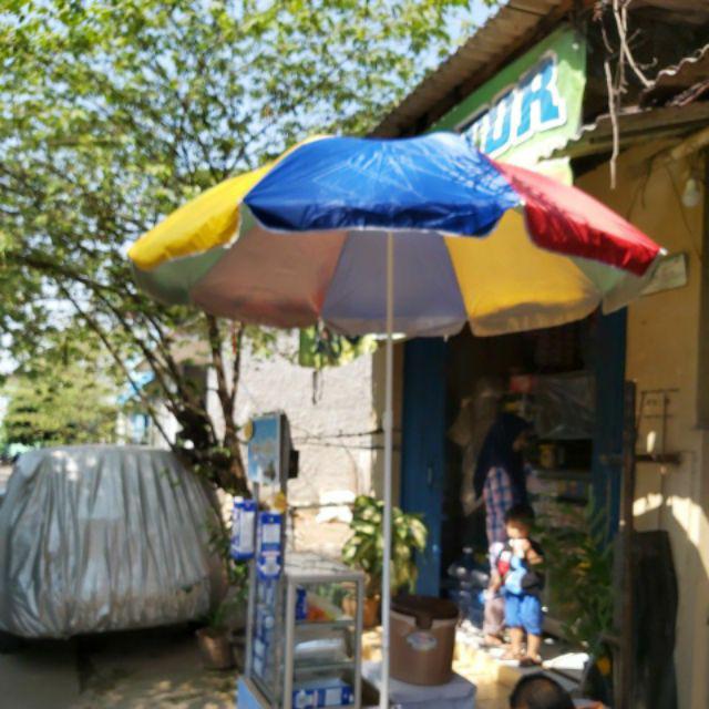Payung Tenda 180cm Pelangi Payung Pantai/cafe/bazar/pkl