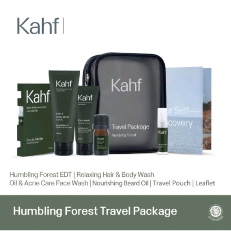 Kahf Humbling Forest Travel Package perawatan pria