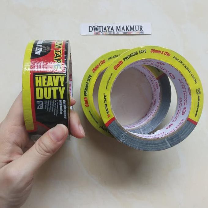 

Lakban Kain Hitam Linen Cloth Tape Nachi 35Mm X 12M Dwija522 Ayo Beli