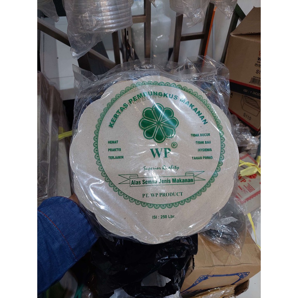 WP - Samir Kertas Pembungkus Makanan / Kertas Coklat Bentuk Lingkaran