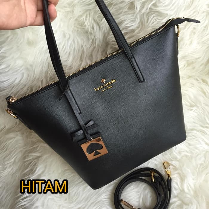 tas tote bag kate spade new york 5 WARNA READY - Hitam
