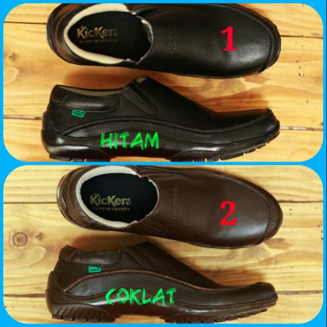 Sepatu Kasual Santai Formal Kerja Keren Pria Slip On Kulit Sapi Asli Keren Trendy Gaya Slop Laki Cowo Keren Original Bagus