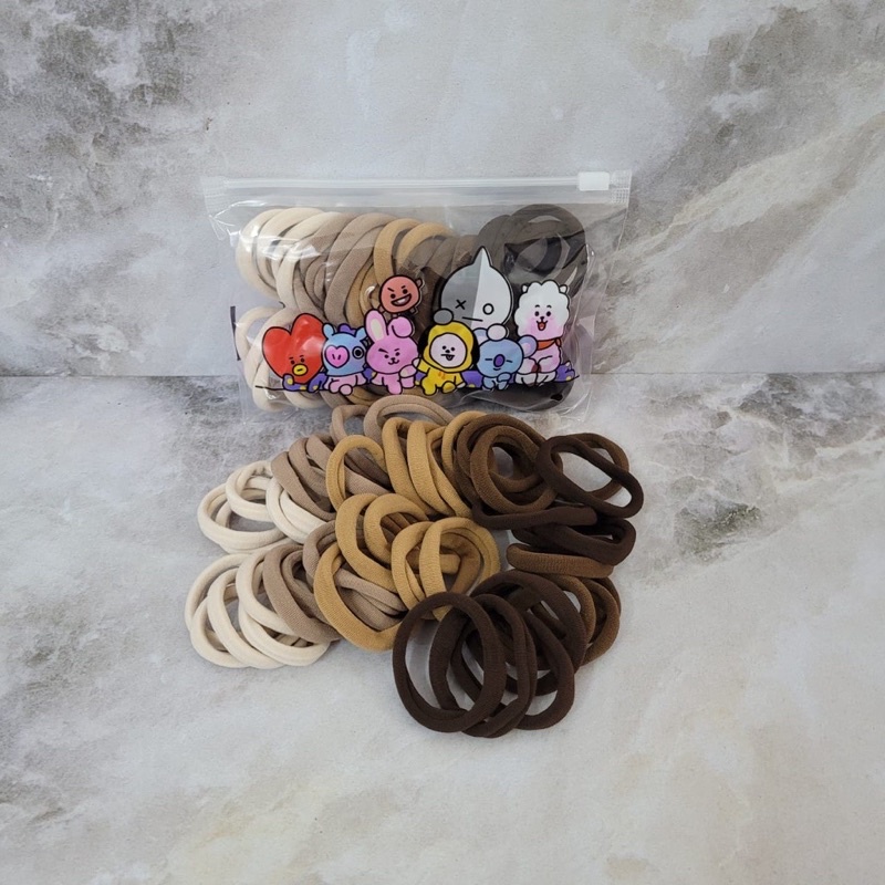 IKAT RAMBUT KARET DONAT / TOWEL RING MIX WARNA / HARGA GROSIR