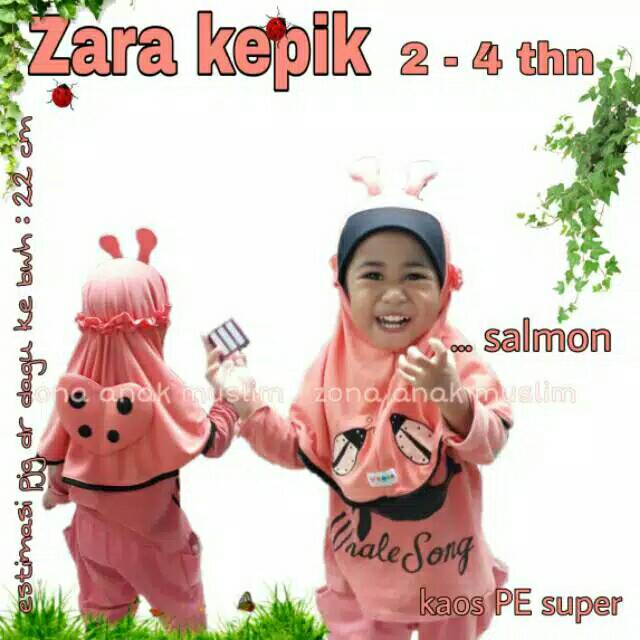 JILBAB BALITA MURAH JILBAB ANAK WARNA MERAH JILBAB ANAK KARAKTER KEPIK JILBAB ANAK WAENA PEACH
