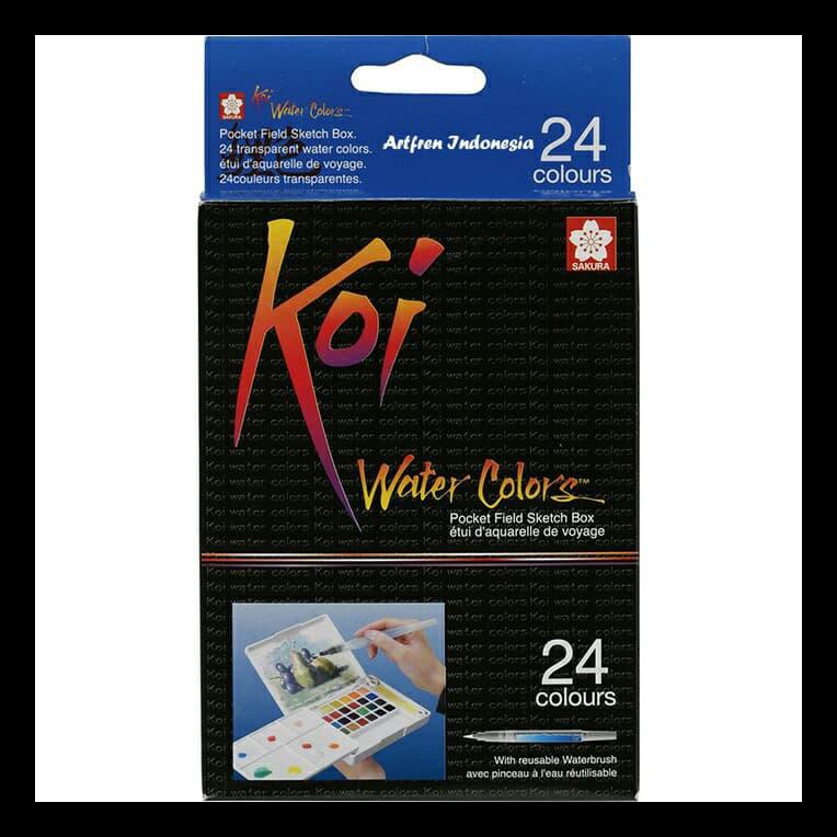 

READY STOK SAKURA KOI WATER COLOR 24 COLORS / CAT AIR / WATERCOLOR PERALATAN MELUKIS TERMURAH DAN