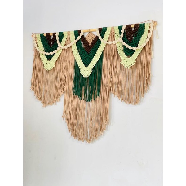 READY STOK) macrame Hiasan dinding maya / macrame wall hanging/ Dekorasi rumah