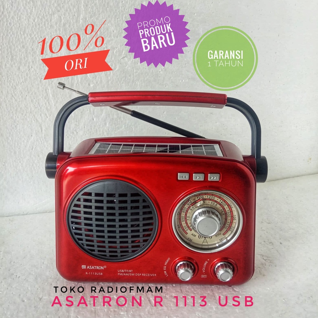 RADIO FM ASATRON R-1113 USB SUARA BASS DAN JERNIH / SINYAL KUAT