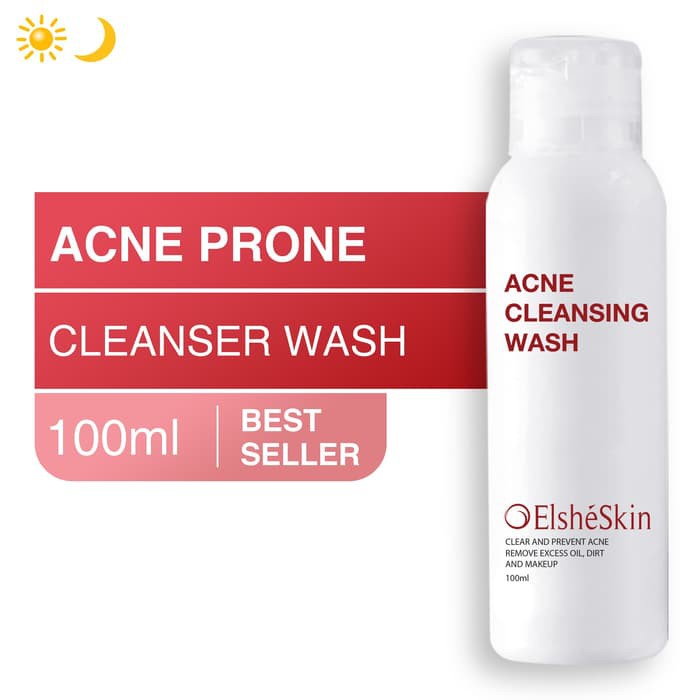 ❤️ Cloudy ❤️ ELSHESKIN Acne Cleansing Wash 100ml  / Facial Wash Elshe Skin Original 100%