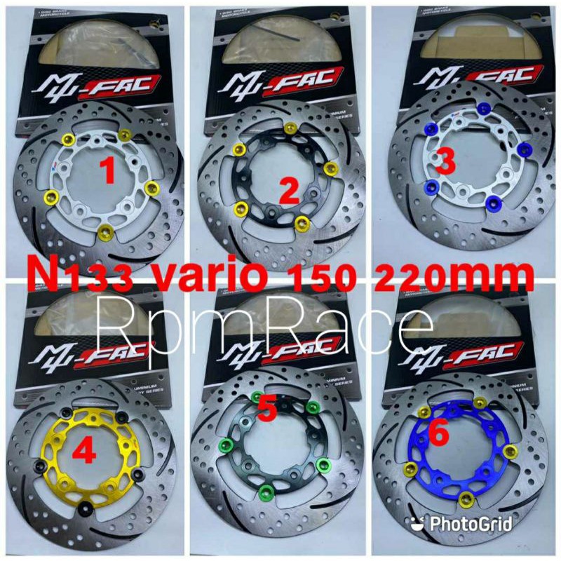 Disk Piringan Cakram Depan 220mm Vario 150 New Lobang 5 By Mufac