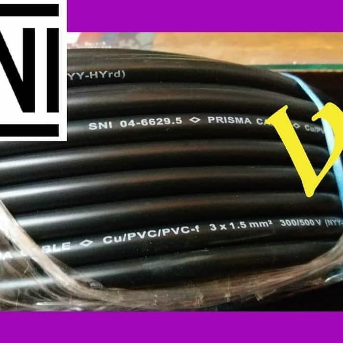 *pertukangan* Kabel listrik serabut PRISMA roll 50 meter pompa air satelit dabavon
