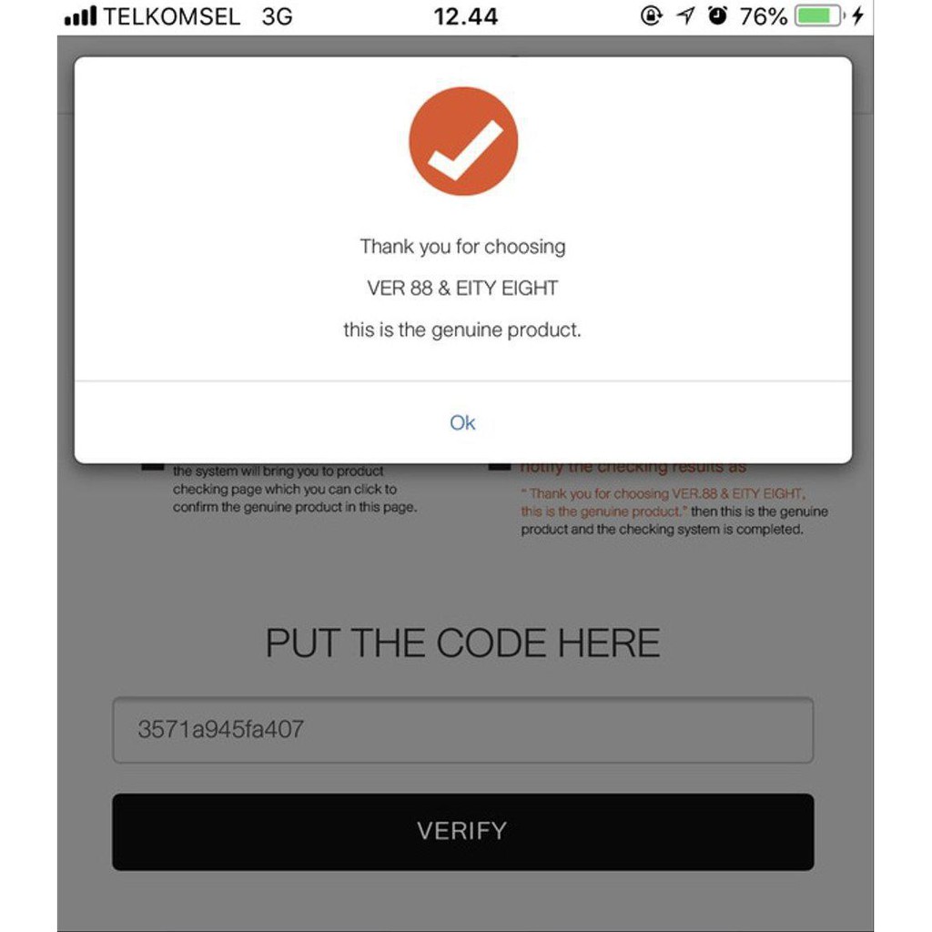 BEDAK Wajah VER88 VER.88 VER 88 GARANSI ORIGINAL RESMI STIKER BISA