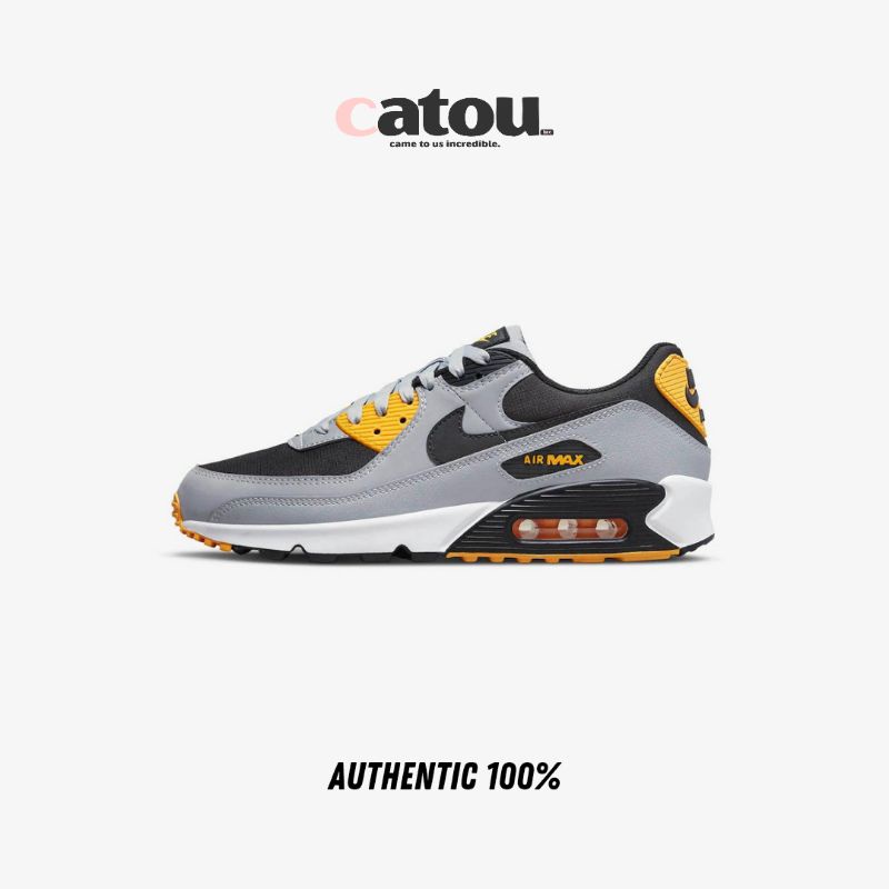 Nike Air Max 90 Classic Batman Wolf Grey/Black/University Gold/White Original 100% BNIB [RESMI]