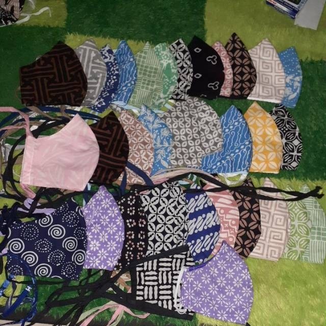 Masker Duck Batik Anak 2 Lapis