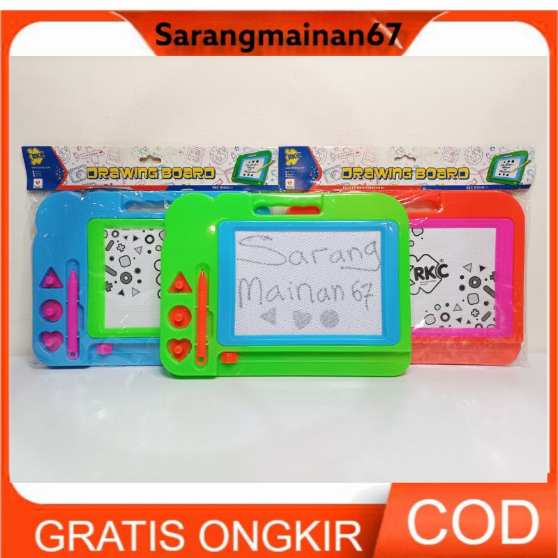 PAPAN TULIS MAGNET RKC DRAWING BOARD RKC SET MAGIC BOARD PAPAN TULIS AJAIB